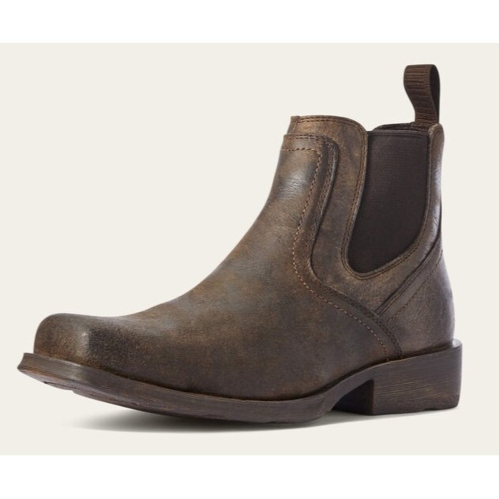 Ariat® (Men's 8 D) Midtown Rambler™ Square Toe Chelsea Boot in Stone - $170